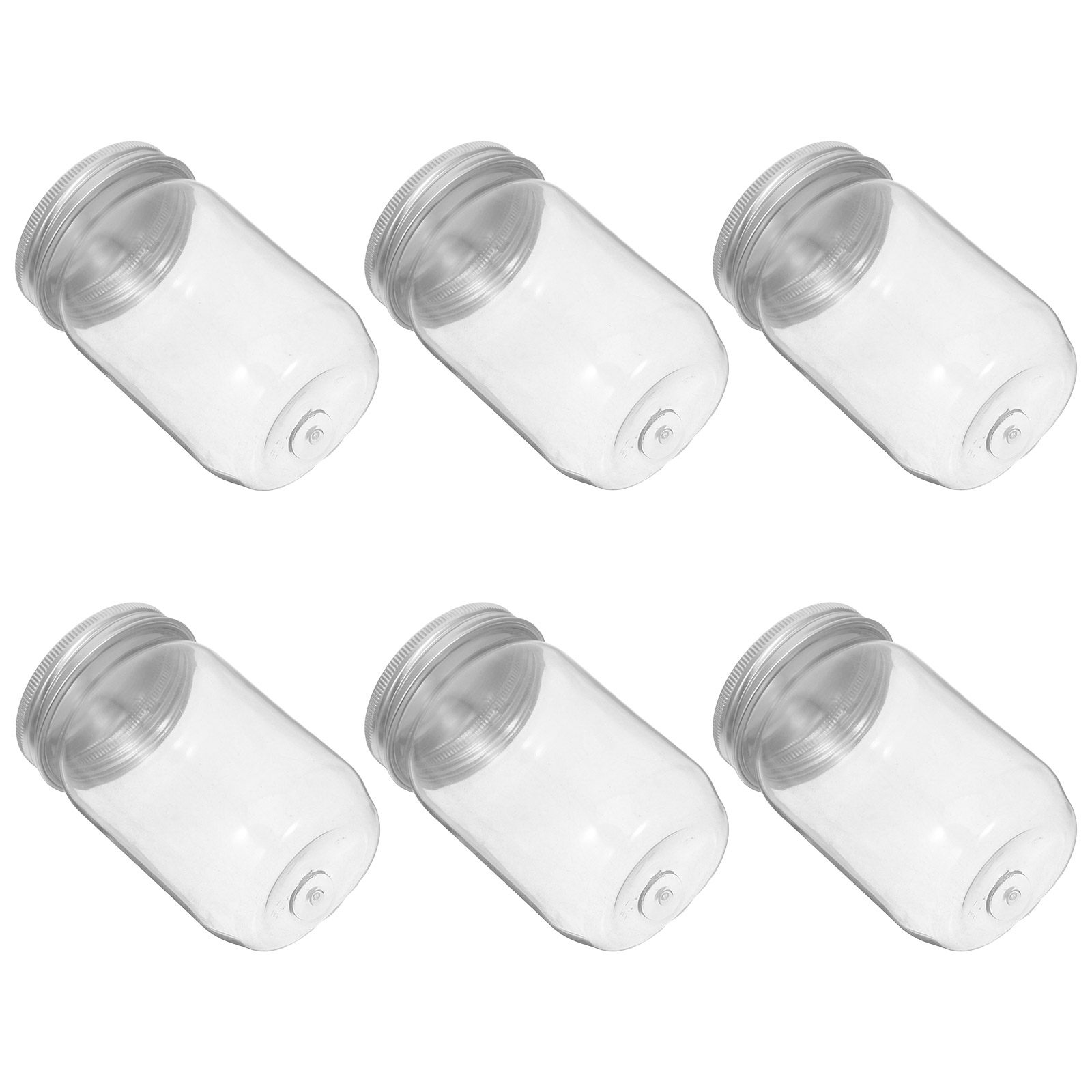 6Pcs Clear Plastic Mason Jars  - огляд і ціна Food Storage Airtight