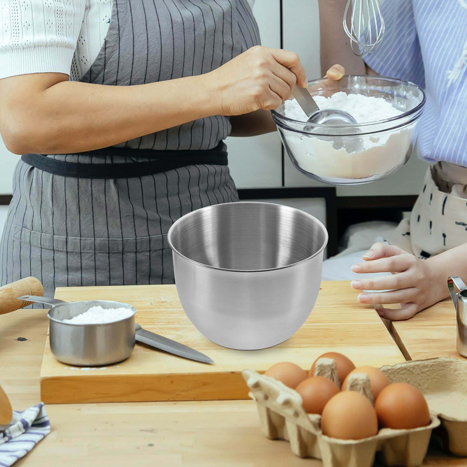 Deep Stainless Steel Mixing Bo - огляд і ціна Food Storage In Stainless Steel