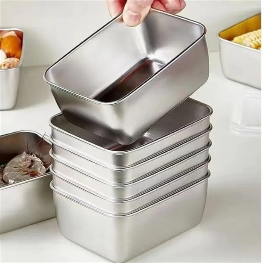 1/3/5pcs Stainless Steel Food  - огляд і ціна Food Storage In Stainless Steel