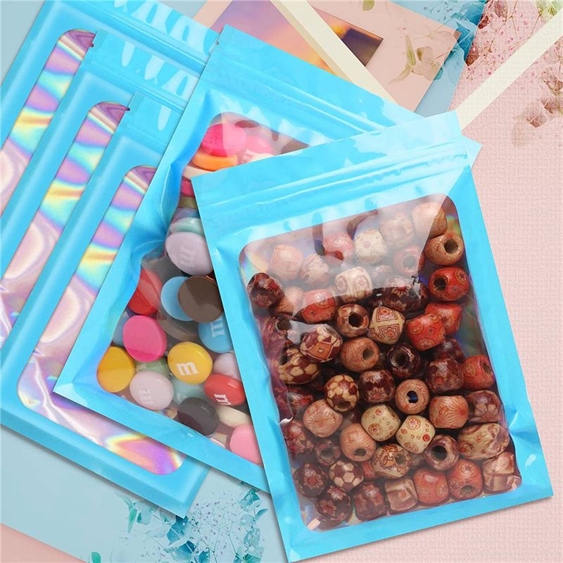 ABWZ-300Pcs Resealable Hologra - огляд і ціна Food Storage In Mylar Bags