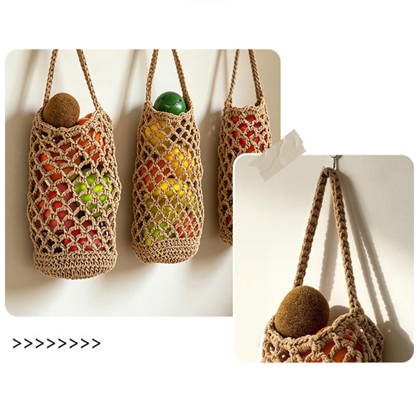 Boho Hand Woven Vegetable Stor - огляд і ціна Produce Bag Reusable Mesh