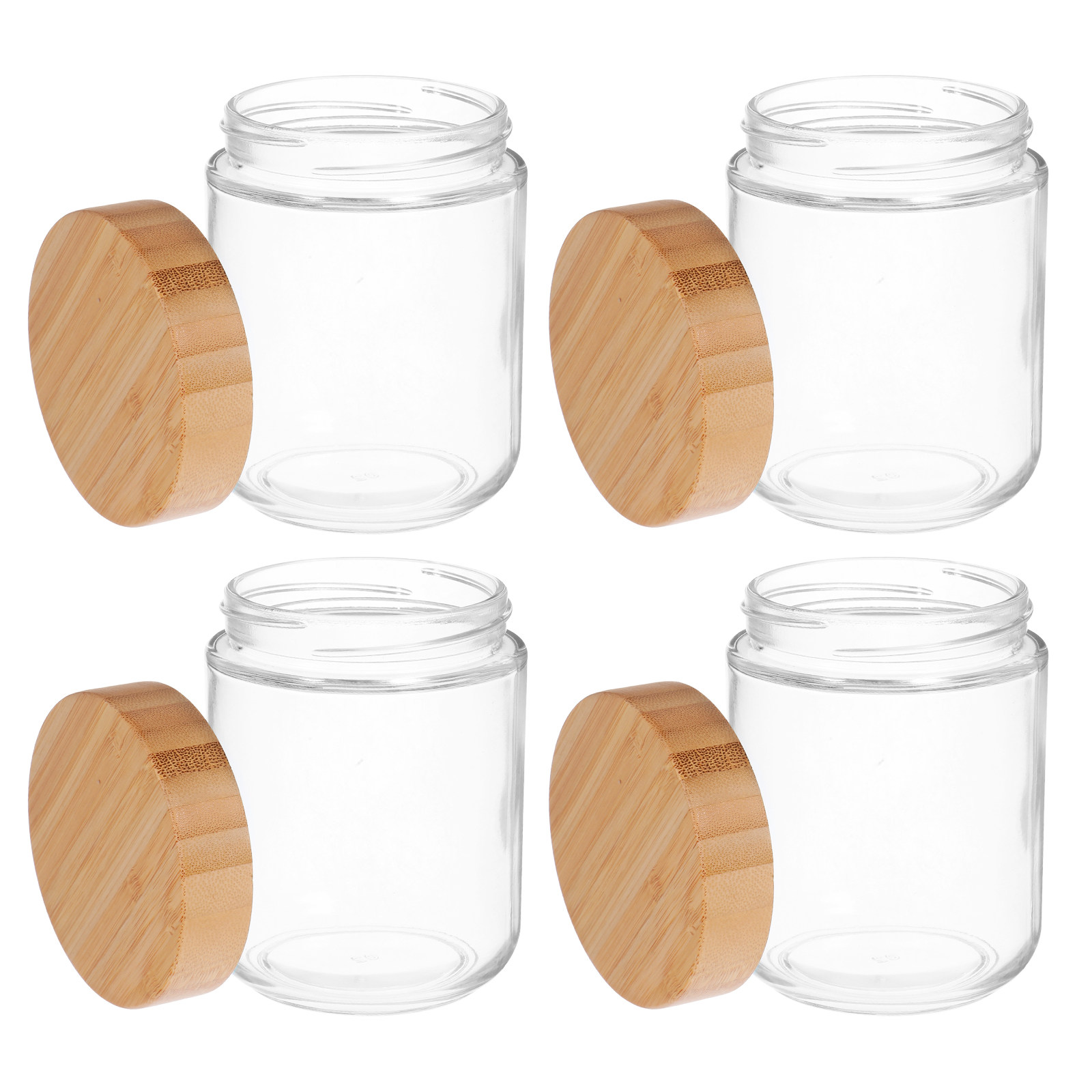 4Pcs Glass Kitchen Storage Jar - огляд і ціна Food Storage Airtight