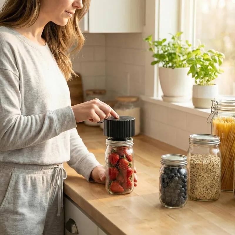 Electric Mason Jar Vacuum Seal - огляд і ціна Food Storage Vacuum Seal