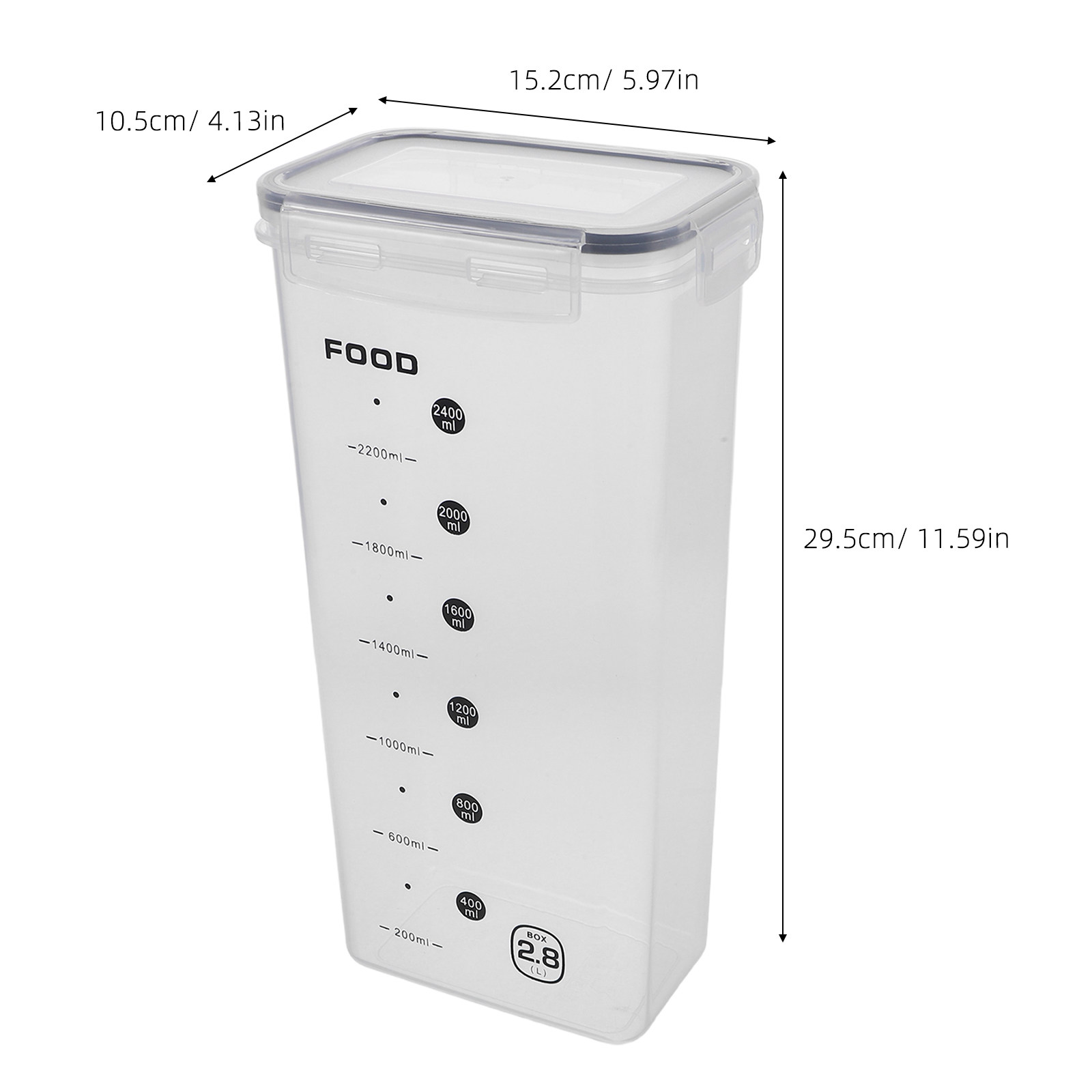 2Pcs Transparent Grain Storage - огляд і ціна Food Storage Airtight