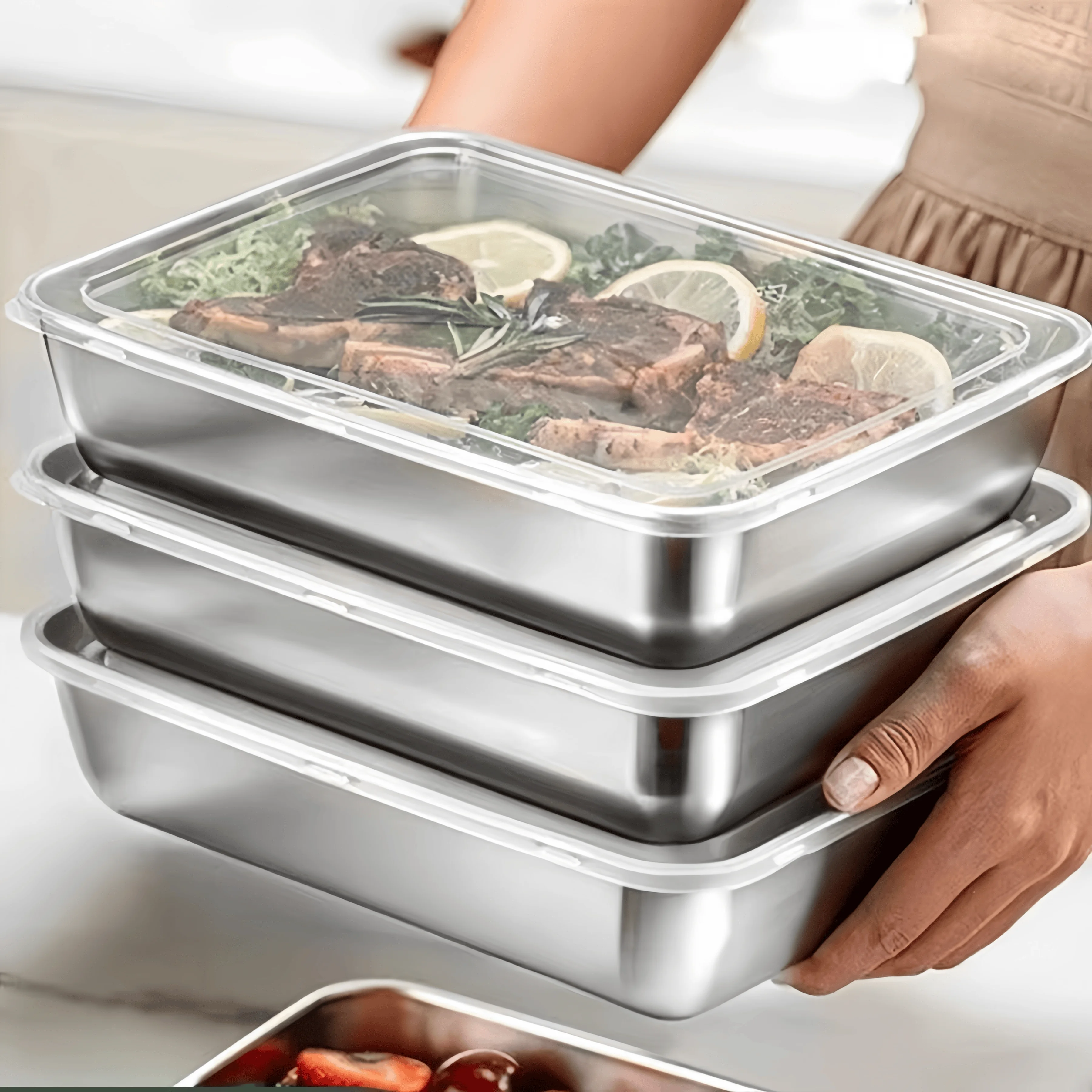 Stainless Steel Sealed Lunch B - огляд і ціна Food Storage In Stainless Steel