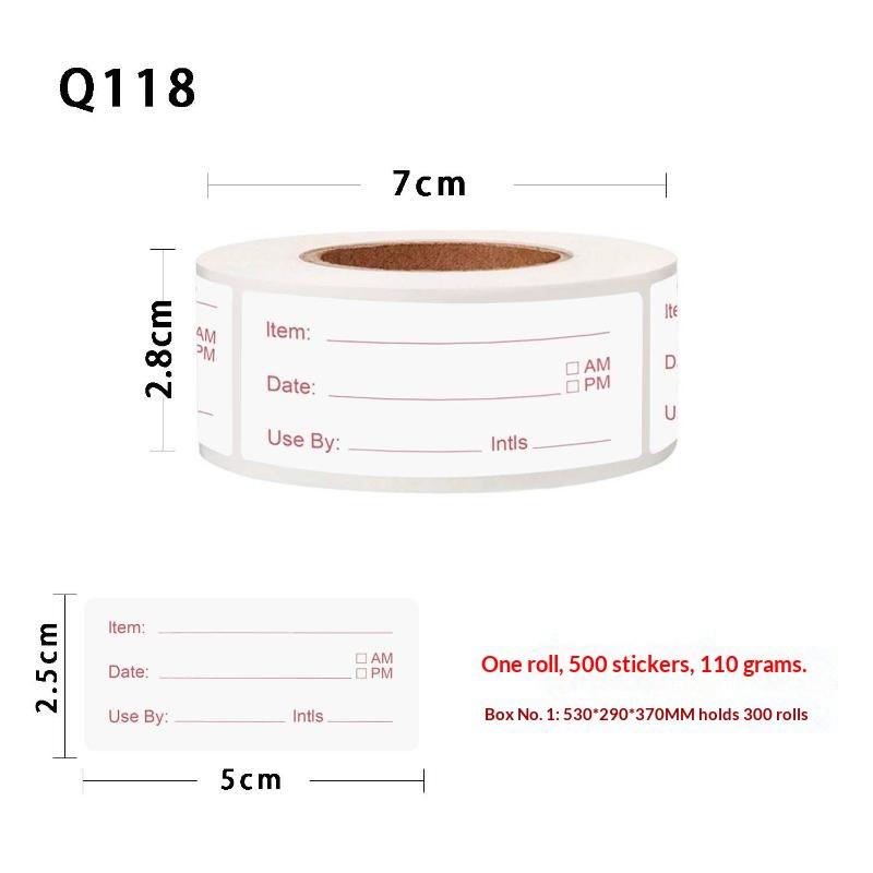 500pcs/roll 5*2.5cm Kitchen St - огляд і ціна Food Storage In Restaurant